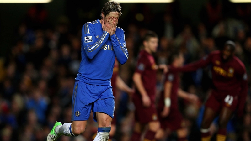 Fernando Torres' nightmare run in front of goal continued at Stamford Bridge yesterday