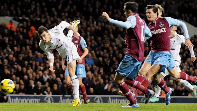 Gareth Bale scored against West Ham but all the headlines were made in the stands