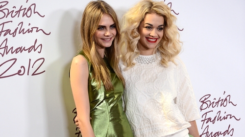 Model of the Year Cara Delevigne and Rita Ora