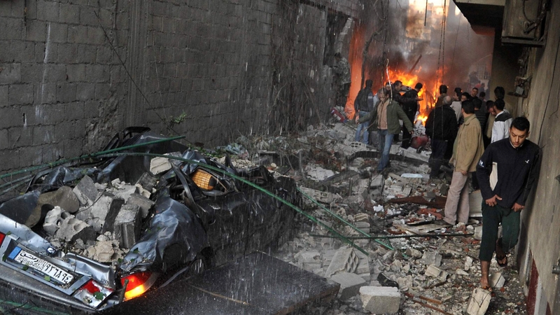 Two explosions have hit Damascus