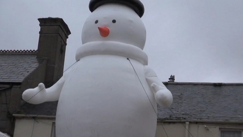 Wicklow Town's Chamber of Commerce has appealed for the return of the snowman