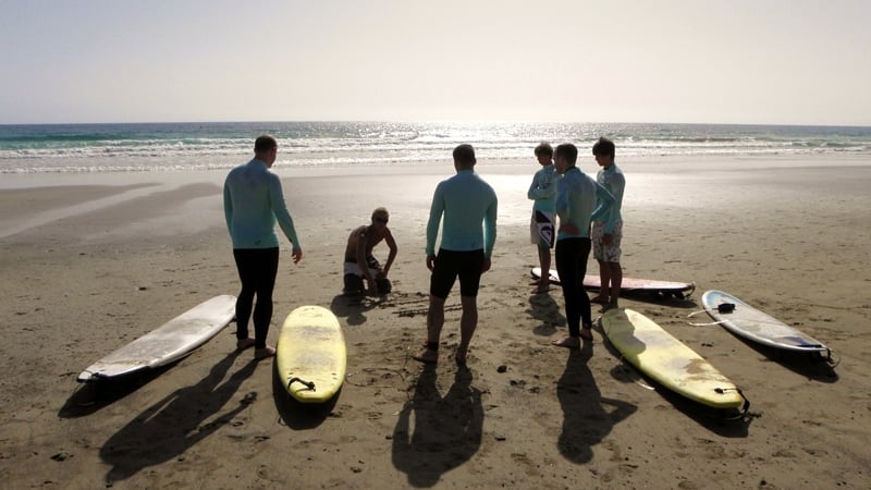 Spending time in the ocean, being at one with nature, feeling comfortable and confident with the waves and on the surf board
