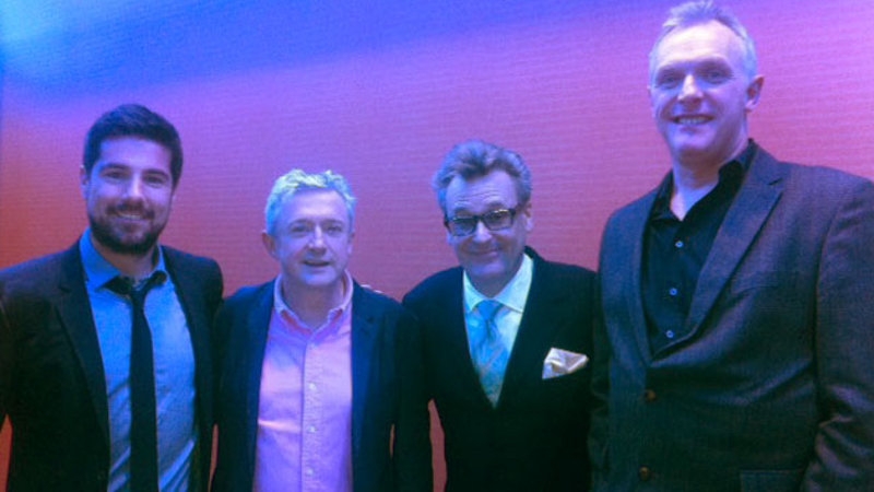 Craig Doyle, Louis Walsh, Greg Proops and Greg Davies