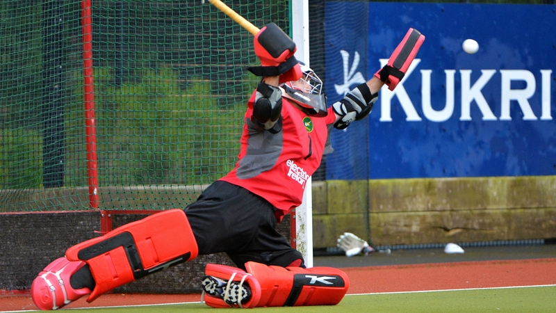 Ireland's centurion David Harte kept a clean sheet in goal