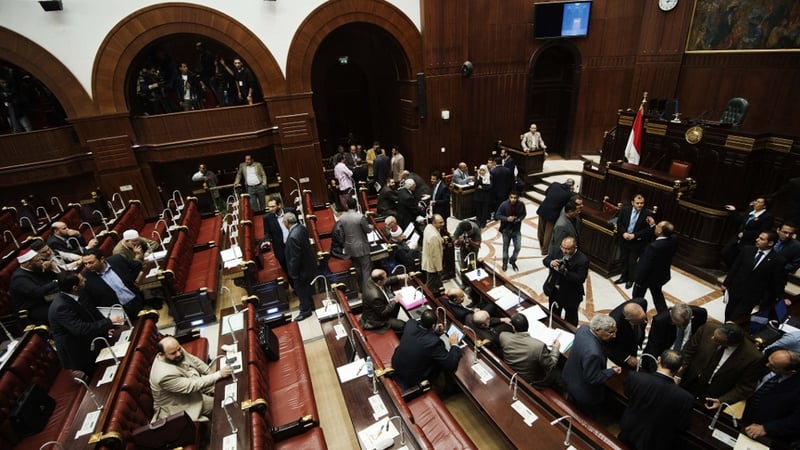 Egypt's assembly spent 19 hours voting on the draft constitution