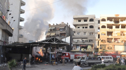 Damascus has been rocked by car bombs and air strikes