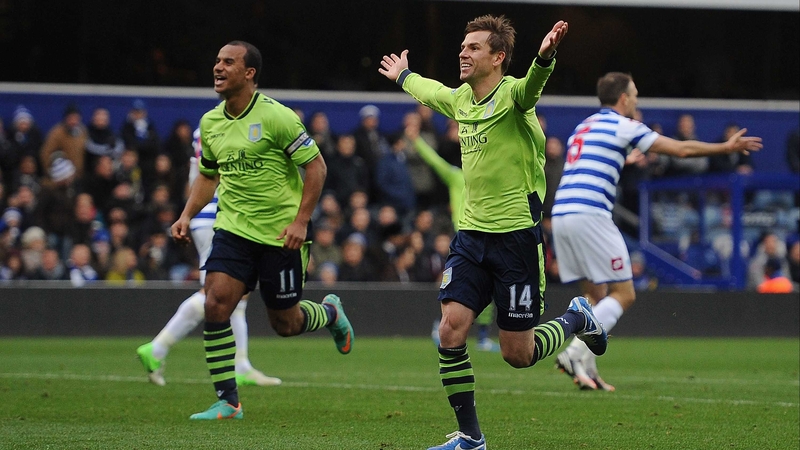 Brett Holman opened the scoring for Villa