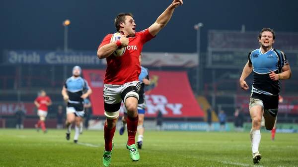 CJ Stander scored two tries on his home debut for Munster against Glasgow