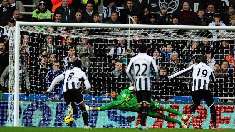Ba puts Newcastle ahead from the spot