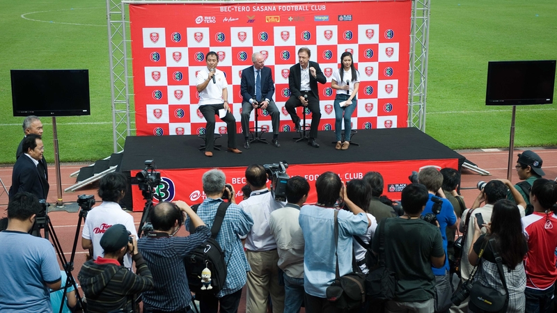 Sven-Goran Eriksson as technical director of Thai club BEC Tero Sasana in September
