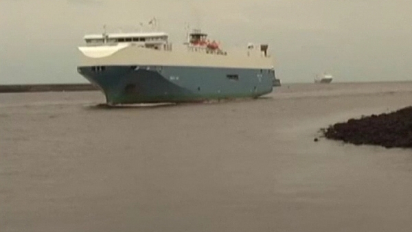 The Baltic Ace was heading from the Belgian port of Zeebrugge to Kotka in Finland