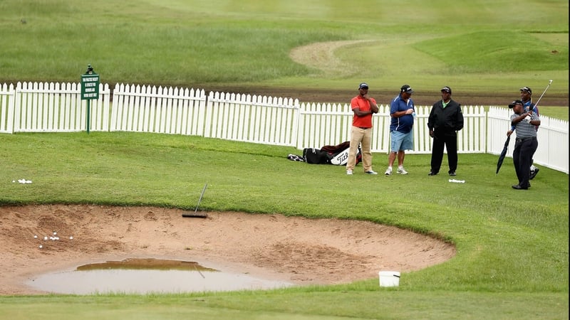 Although players did practice, no play was possible today