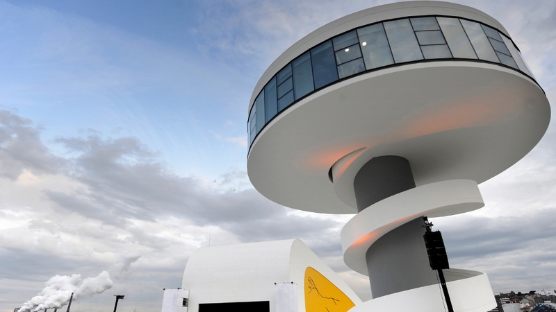 One of the buildings of the Niemeyer Centre designed by Oscar Niemeyer