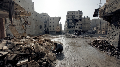 The 17-month-old uprising against President Bashar al-Assad has left Syrian cities devastated