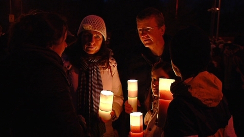 Protesters are worried that a report will recommend changes leading to the downgrading of Waterford Regional Hospital.