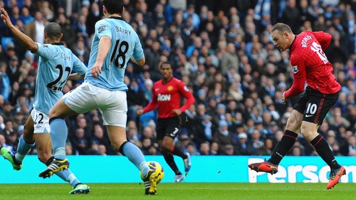 Wayne Rooney put United ahead, against the run of play, in the 16th minute