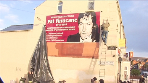 Mr Finucane represented high profile republicans and was shot dead by loyalist paramilitaries in front of his wife and three children