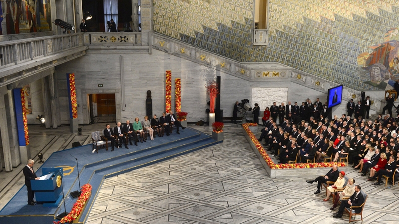 Taoiseach Enda Kenny joined around 20 other EU leaders in Oslo for the awards ceremony