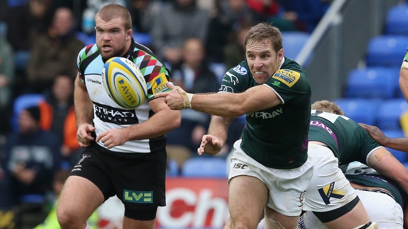 O'Leary during his last appearance for London Irish against Harlequins