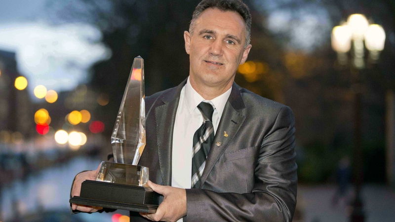 Billy Walsh with his Sports Manager Of The Year award in 2012