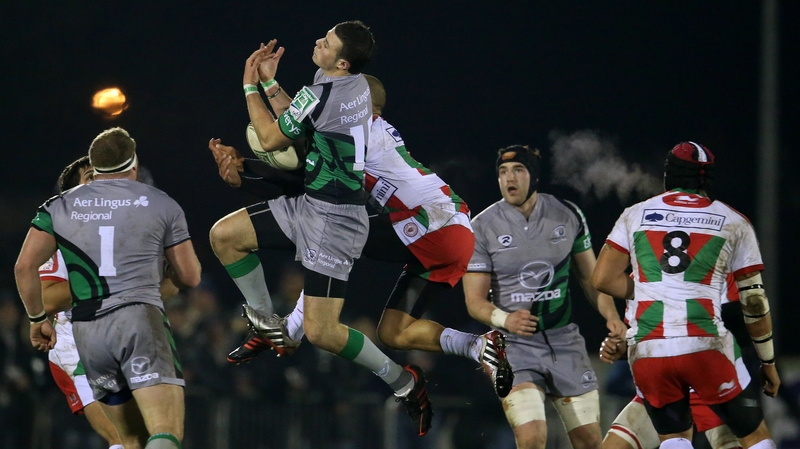 Robbie Henshaw, in action here against Biarritz, has made a huge impact in the Connacht team this season