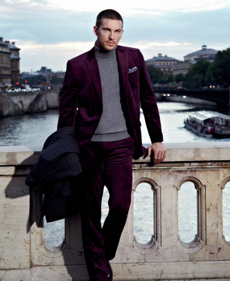 Velvet suit, available from NEXT