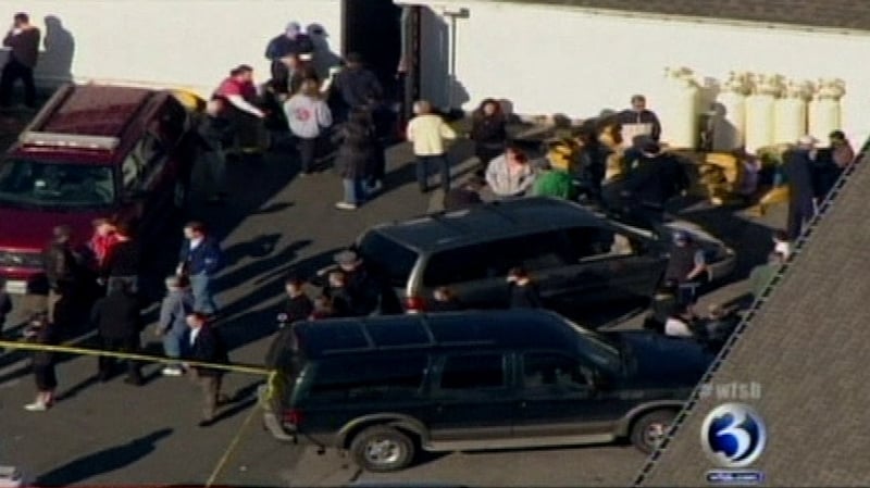 Television images showed police and ambulances at the scene, and parents rushing toward the school