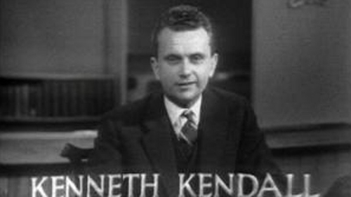 Kenneth Kendall was the first British TV newsreader