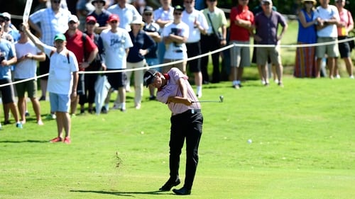 Daniel Popovic leads the Australian PGA Championship on 13-under-par