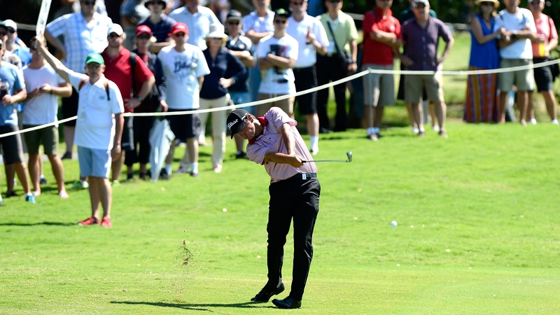 Daniel Popovic leads the Australian PGA Championship on 13-under-par