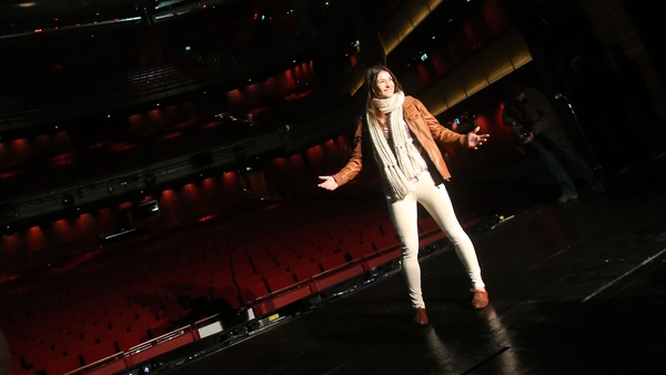 Katie Taylor at the announcement of her homecoming fight in Dublin this afternoon