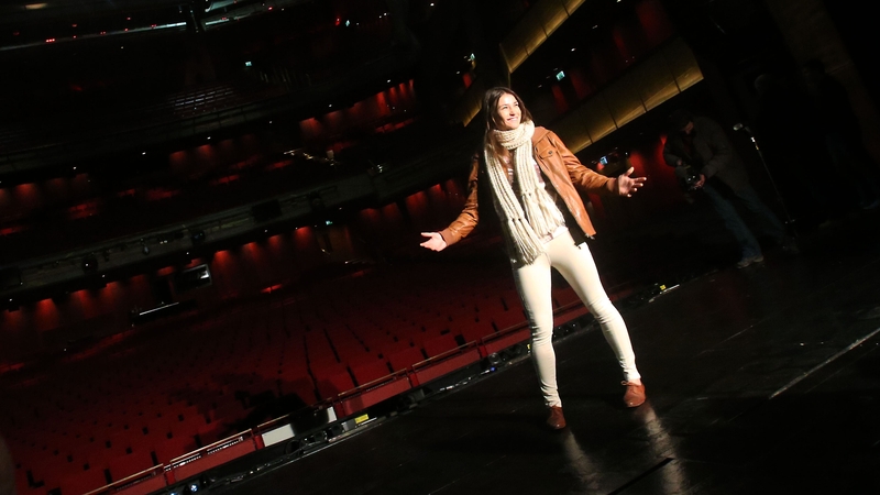 Katie Taylor at the announcement of her homecoming fight in Dublin this afternoon