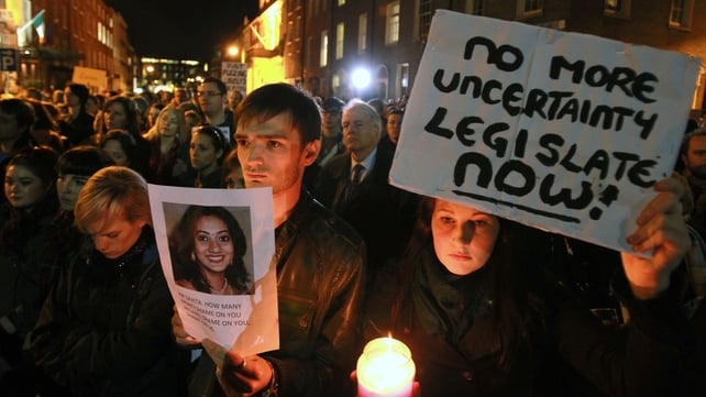 NOVEMBER: In the wake of Savita Halappanavar's death, thousands took to the streets of Dublin to demand abortion legislation