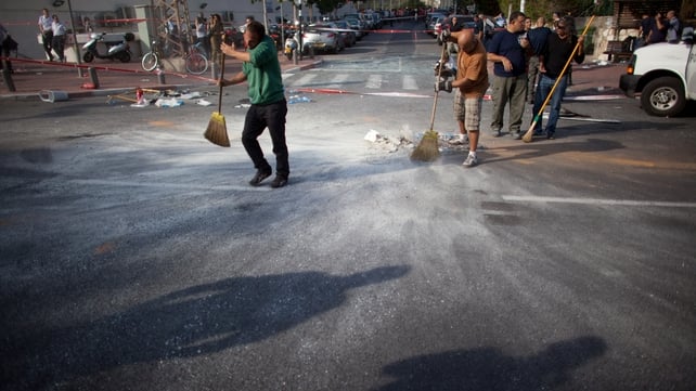 NOVEMBER: Rockets fired from Gaza targeted Tel Aviv in the first attack on Israel's commercial capital in 20 years