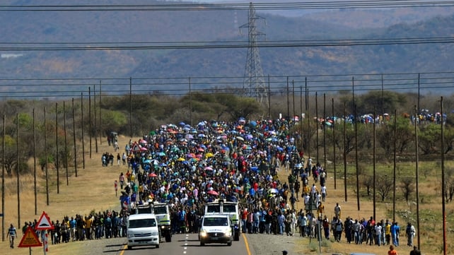 AUGUST: South Africa saw unrest and protests after police shot dead 34 striking workers in Marikana