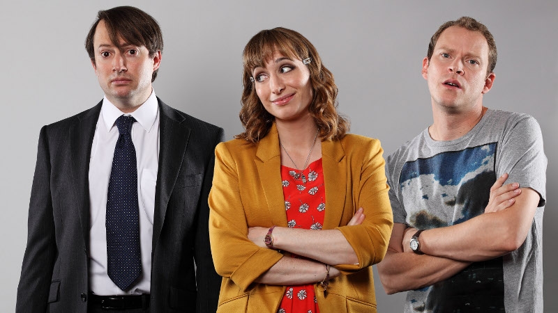 David Mitchell, Isy Suttie and Robert Webb