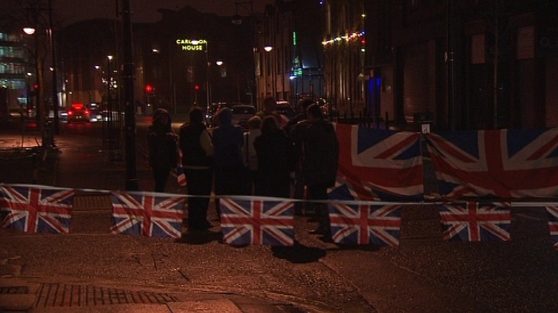 There have been protests for the past two weeks after the decision by Belfast City Council