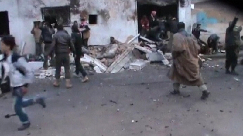 It is estimated that around 60 people were killed in the attack