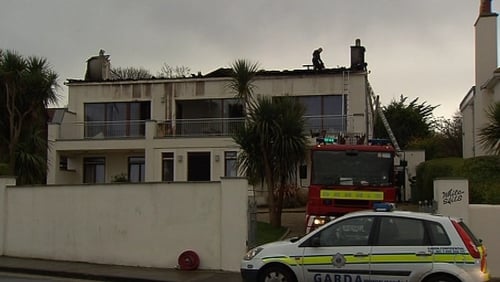 Several units of the fire brigade attended a blaze at an apartment block in Sandycove