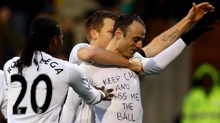 Dimitar Berbatov showing off his Christmas present - perhaps the Bulgaria international bought this one for himself