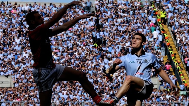 Diarmuid Connolly in action during Dublin's defeat to Mayo in the All-Ireland football semi-final