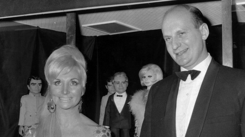 Thunderbirds' creator Gerry Anderson with his former wife and business partner Sylvia