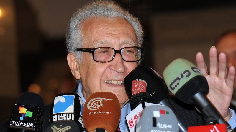 Lakhdar Brahimi in Damascus: 'Time is not in the favour of anyone.'