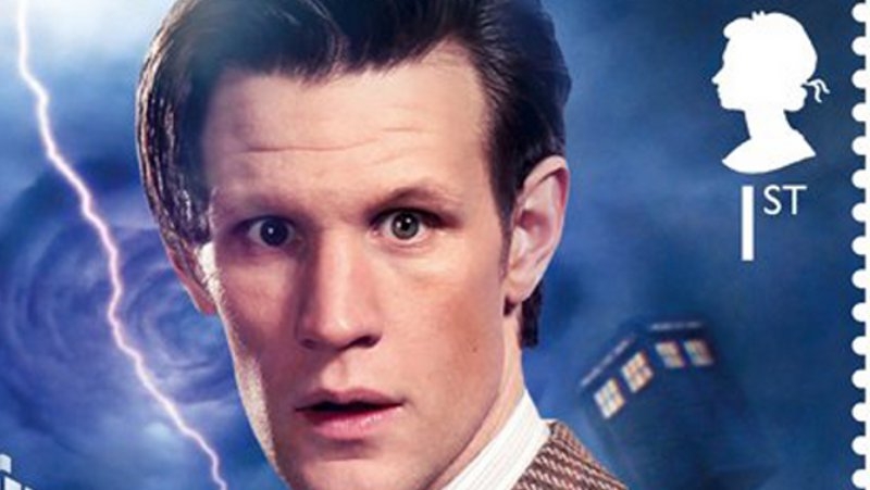 Matt Smith's stamp in the Royal Mail's Doctor Who set