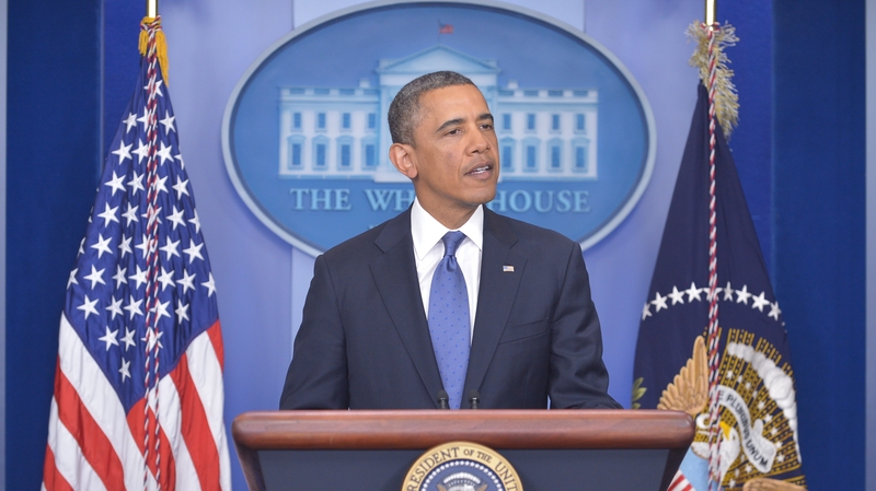 US President Barack Obama speaks following a meeting with congressional leaders