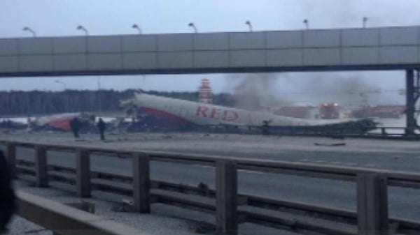 Russia's state news channel Vesti said the plane was not carrying passengers, and it had a crew of 12 onboard