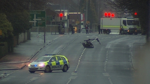 The PSNI says the unexploded device planted under the serving police officers car had been placed there in the last 48 hours
