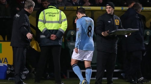 Nasri trods off the pitch at Carrow Road