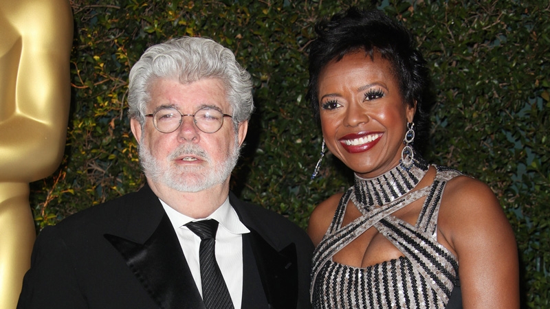 George Lucas and Mellody Hobson