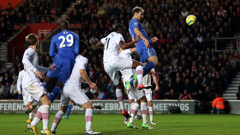Branislav Ivanovic jumps highest to score for Chelsea